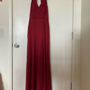 AZAZIE CERIA Pomegranate Bridesmaids Dress and Wrap
